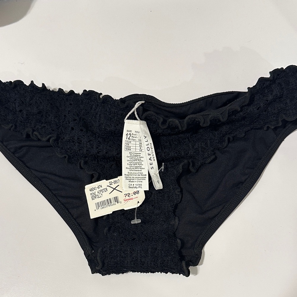 Black Seafolly Bikini Bottom
